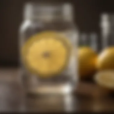 Clarity in a Jar: Lemon Water Elixir Lemon Water in a Glass Jar