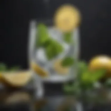 Refreshing Fusion: Lemon and Mint Infusion Lemon Water Infusion with Mint Leaves