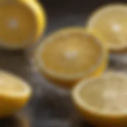 Vibrant Lemon Slices and Water