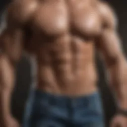 Sculpted Abdominal Muscles