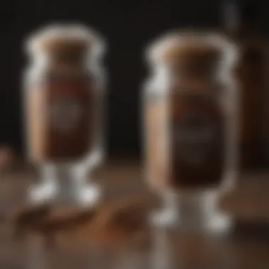 Masterful Flavor Enhancement Seasoning spices in elegant glass containers