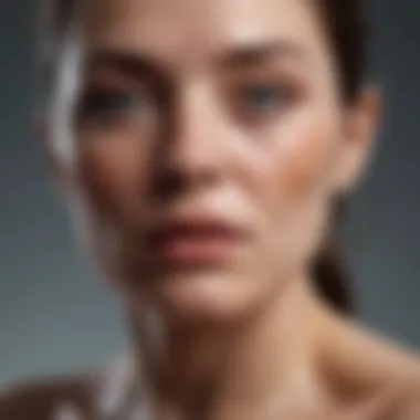 Artistic Representation of Skin Condition Skin condition illustration in artistic form