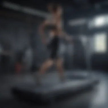 Sleek design of a basic treadmill