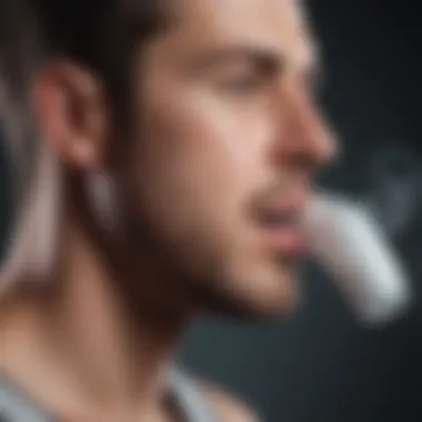 Steam inhalation for throat phlegm relief