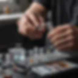 Medical professional preparing steroid injection kit