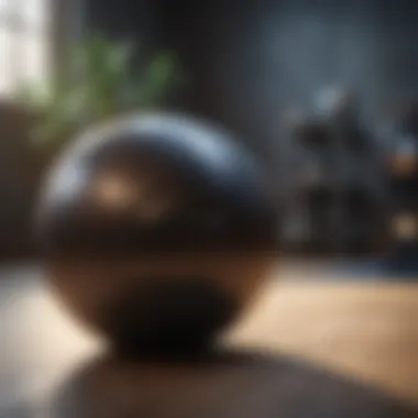 Individual using a stability ball for enhanced abdominal workouts
