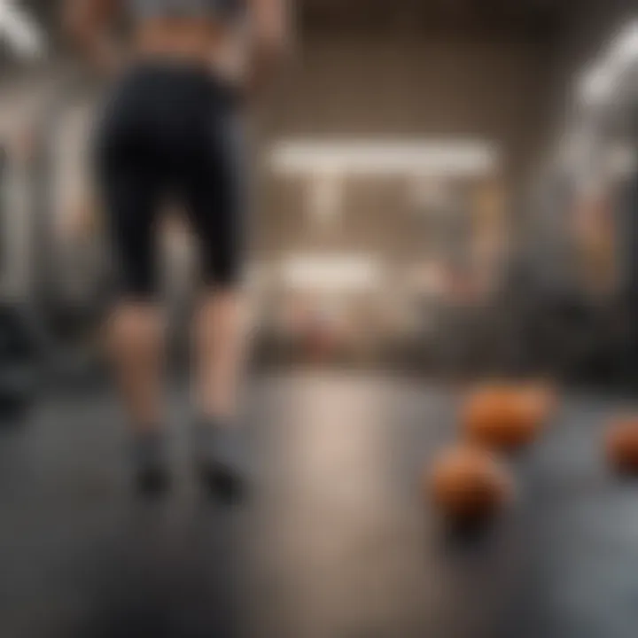 Dynamic scene of engaging in physical activity for weight management