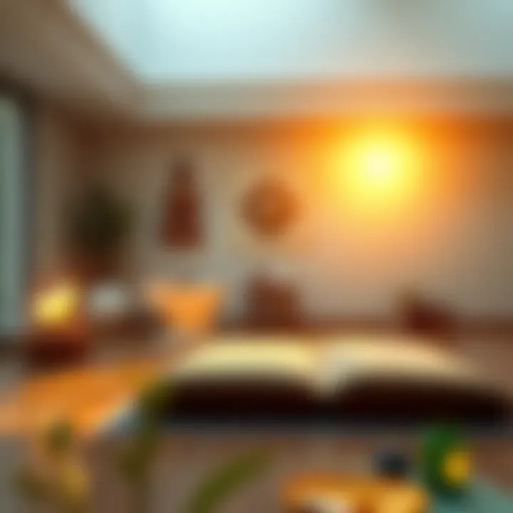 A serene meditation space promoting mindfulness and relaxation