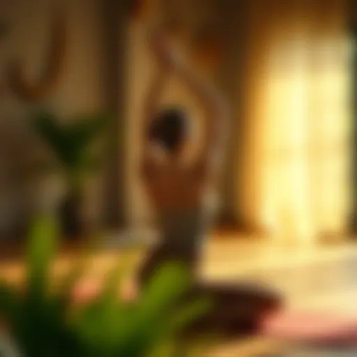A peaceful yoga session focusing on back relief poses