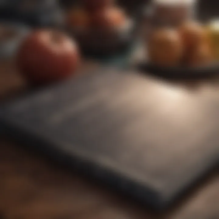 A journal with handwritten notes on nutrition and personal goals