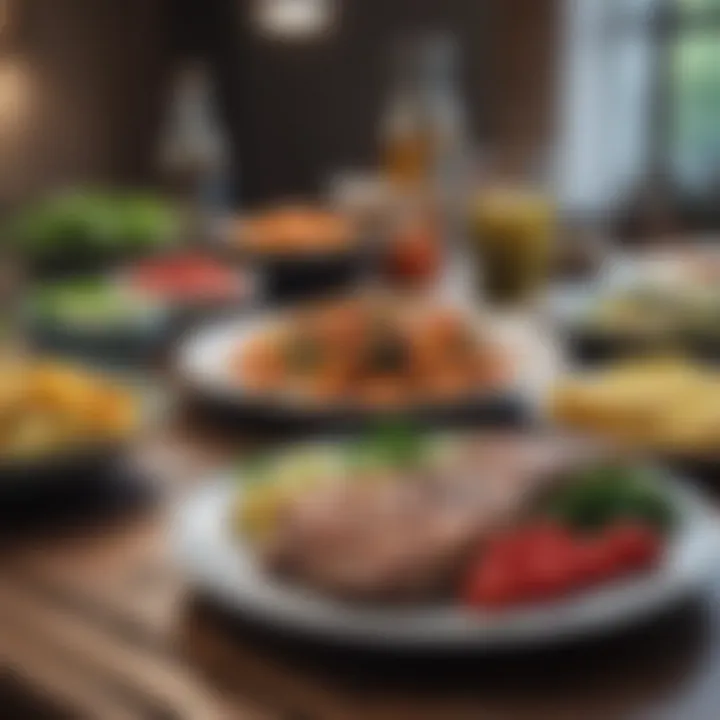 A well-organized meal plan on a table
