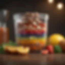 Colorful array of healthy foods rich in nutrients