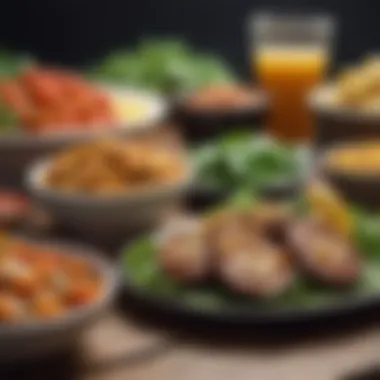 Nutrient-Dense Vegetarian Foods A vibrant spread of nutrient-dense vegetarian foods rich in calories.