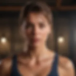 Dynamic figure representing hormonal balance