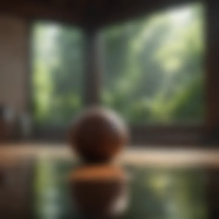 A peaceful meditation space promoting mental well-being