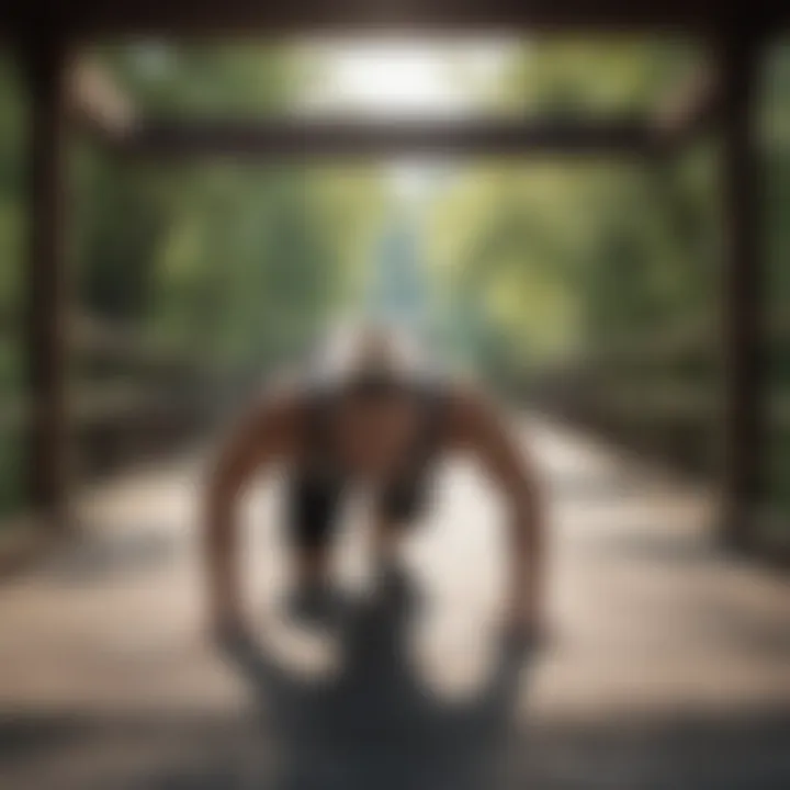 Athlete performing a bridge exercise
