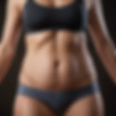 Illustration of stress impact on abdominal fat