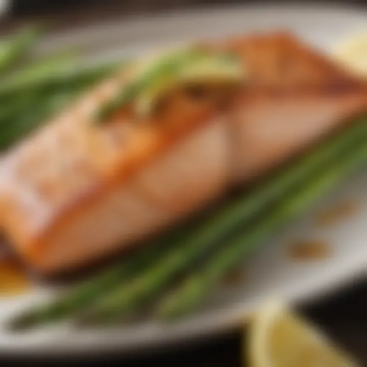 Succulent Grilled Salmon with Lemon and Asparagus