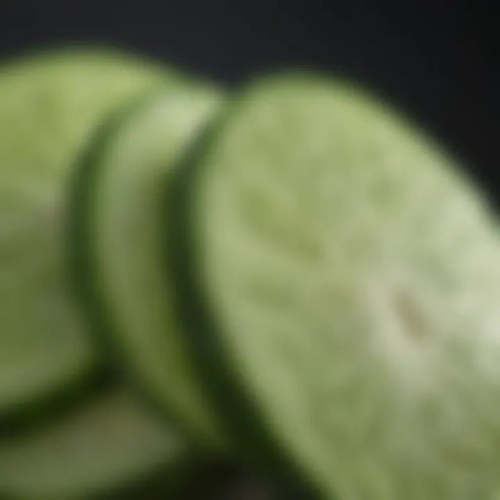 Cooling Cucumber Slices for Sunburn Relief