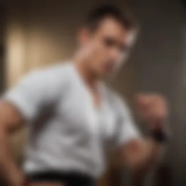 Focused Tae Bo Form and Technique Tae Bo practitioner in focused stance
