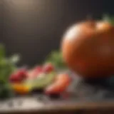 Fresh fruits and vegetables for detox