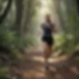 Runner on a scenic trail