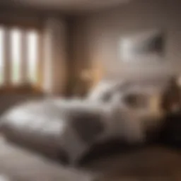 A tranquil bedroom scene promoting restful sleep