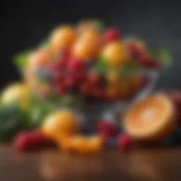 A variety of colorful fruits and vegetables showcasing essential nutrients for seniors