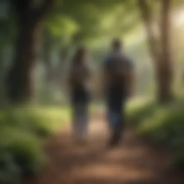 Cultivating Mindfulness Through Walking A person enjoying a mindful walk in a tranquil environment
