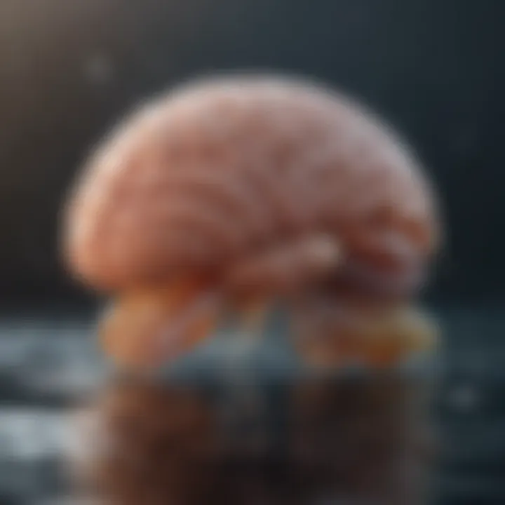Illustration of brain function enhancement through fish oil
