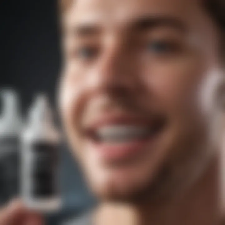 Dental professional discussing hydrogen peroxide usage