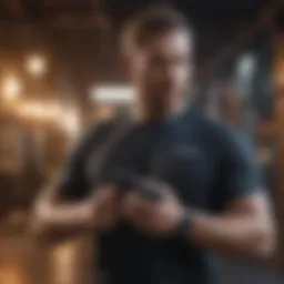 Theragun Pro in action