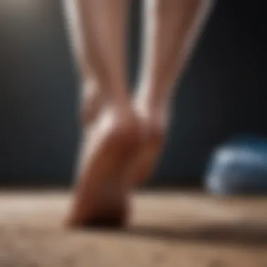 Numbness and Tingling in the Feet from High Blood Sugar Person with tingling sensation in feet due to high blood sugar