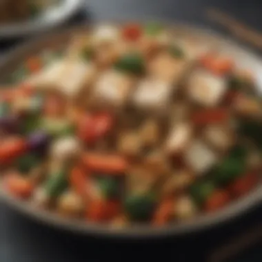 Tofu and vegetable stir-fry