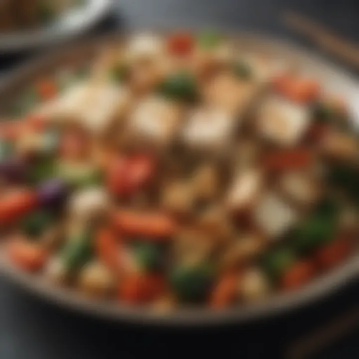 Tofu and vegetable stir-fry