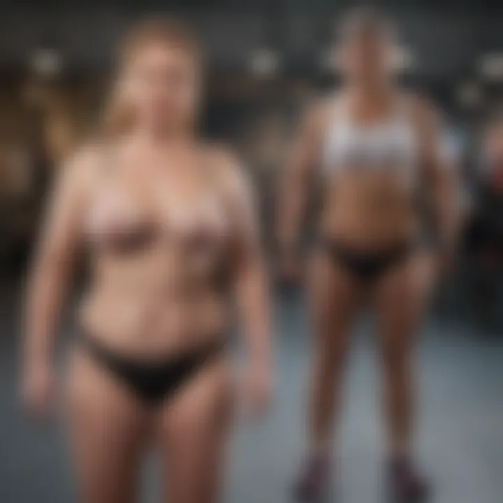 An inspiring before-and-after transformation photo illustrating commitment and dedication