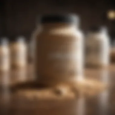 Various types of protein powder