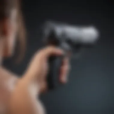 Sleek and Modern Design A sleek and modern body massager gun