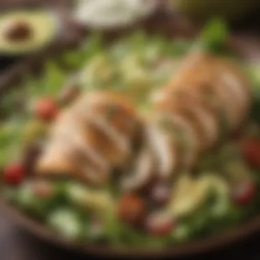 Chicken and Avocado Salad with Cilantro Lime Dressing