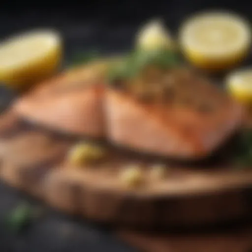 Grilled Salmon with Lemon Zest and Herb Crust