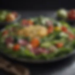 Green vegetable platter