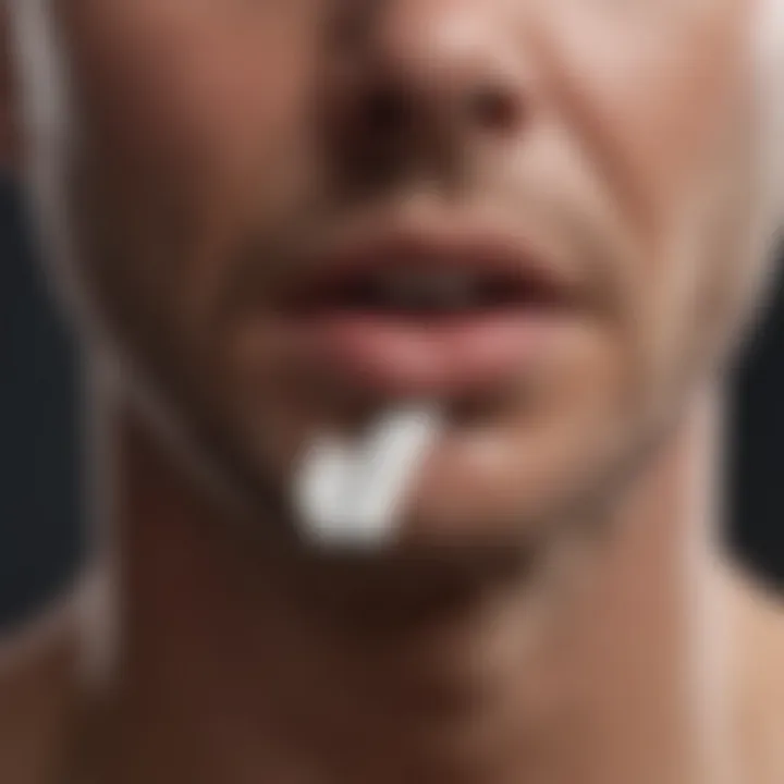 Illustration of various environmental allergens affecting the throat