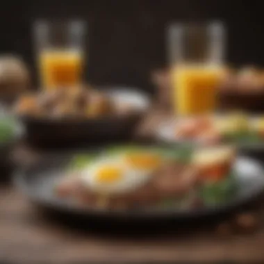 Wholesome Keto Meal Composition Balanced keto meal with protein and healthy fats