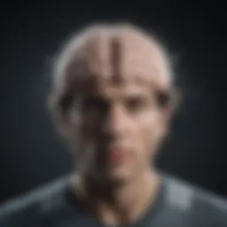 Conceptual illustration of brain fog