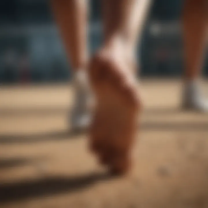 Illustration showcasing diabetes as a potential factor leading to foot numbness