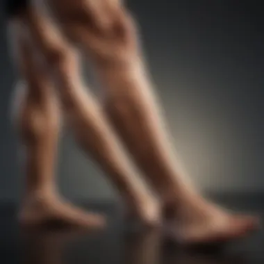 Physiological Factors of Leg Cramps Illustration showing physiological factors leading to leg cramps