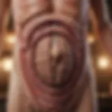 A visual representation of the digestive system highlighting areas affected by constipation.