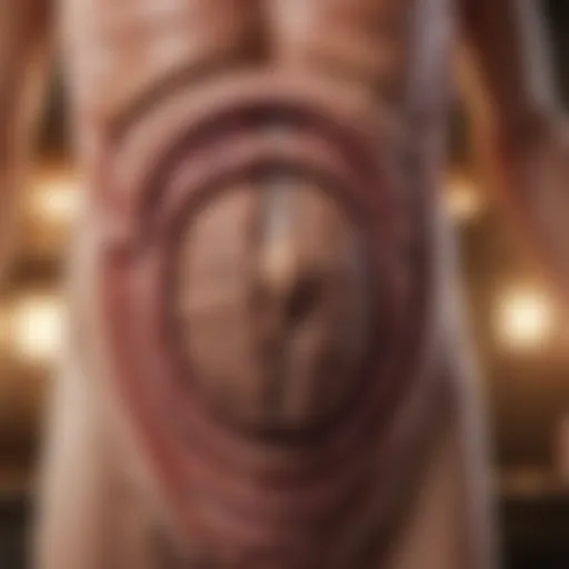 A visual representation of the digestive system highlighting areas affected by constipation.