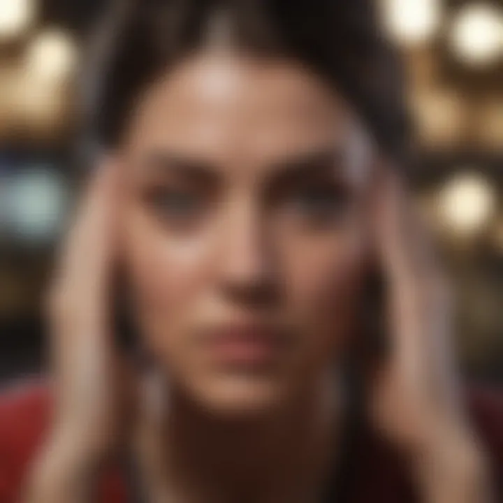 Graphic representation of different types of headaches