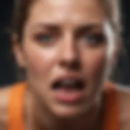 Illustration depicting the physiological effects of nausea